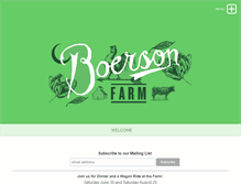 Tablet Screenshot of boersonfarm.com